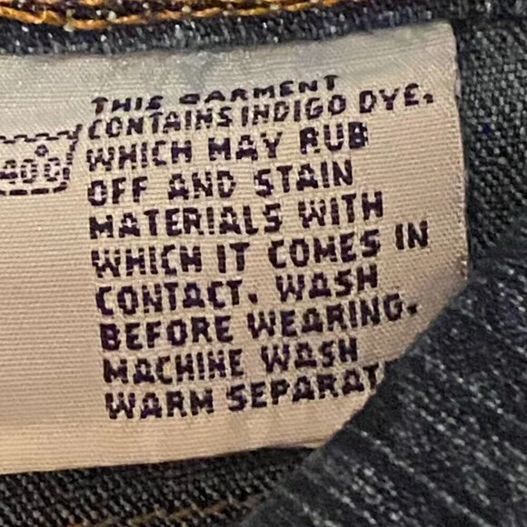 UNIONBAY stretch Blue Jeans Hand Splattered Fabric Paint & Rhinestones Size 5 - Picture 5 of 11